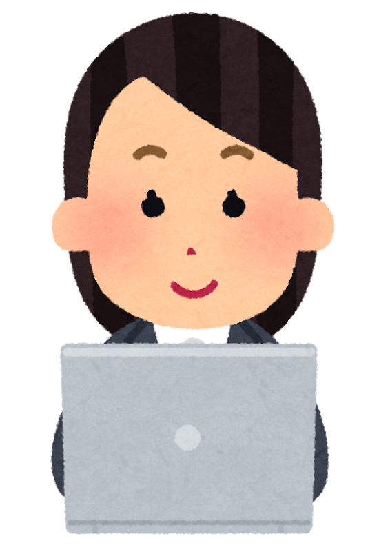 スマホで設定する女性のイラスト（積立開始）