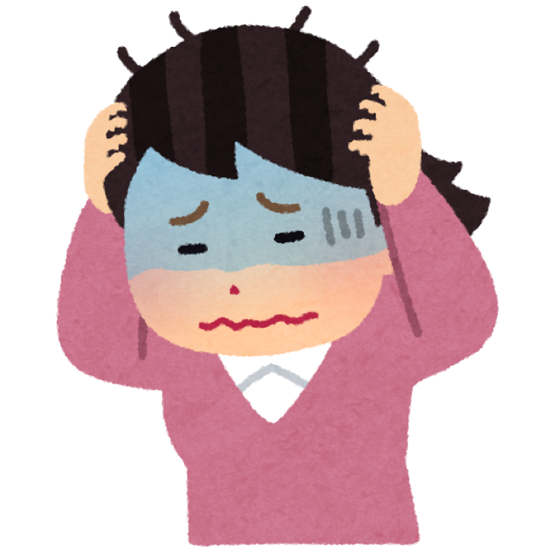 転勤族のパートと年収の壁について悩む女性のイラスト