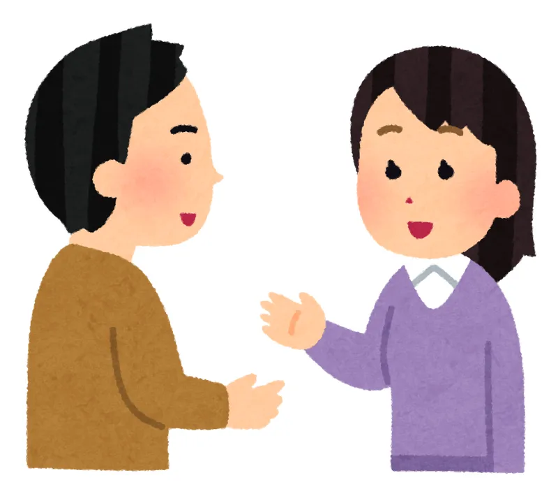 転勤族の夫婦がNISAの出口戦略について話し合うイラスト